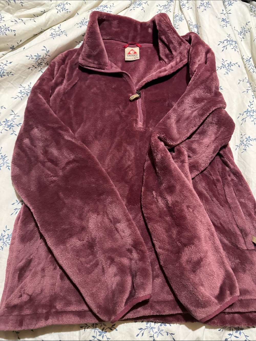 Women's Plush Quarter-Zip Pullover - Mauve